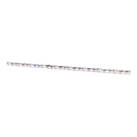 Sapphire and Diamond 18ct White Gold Cluster Bracelet