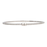 Diamond 1.70ct 18ct White Gold Bangle - Michael Jones Jeweller