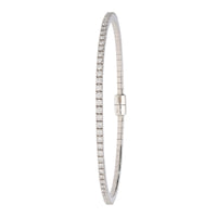 Diamond 1.70ct 18ct White Gold Bangle - Michael Jones Jeweller