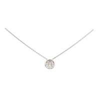 Diamond 0.50ct 18ct White Gold Circle Necklace