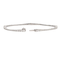 Graduated Diamond 2.75ct 18ct White Gold Bracelet - Michael Jones Jeweller
