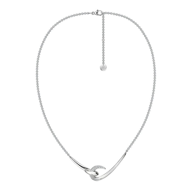 Shaun Leane Silver Diamond Hook Pendant