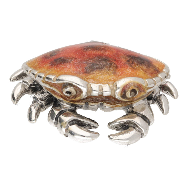 Saturno Silver Enamel Crab Extra Small ST499