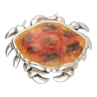 Saturno Silver Enamel Crab Extra Small ST499