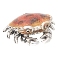 Saturno Silver Enamel Crab Extra Small ST499