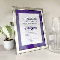 Durham Silver Photo Frame 8" x 6" Coronation Hallmark - Michael Jones Jeweller