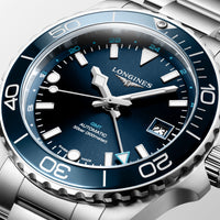Longines HYDROCONQUEST GMT 41mm Automatic Watch L37904966 - Michael Jones Jeweller