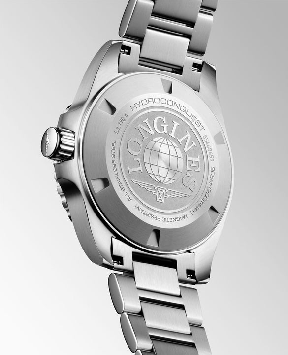 Longines HYDROCONQUEST GMT 41mm Automatic Watch L37904966 - Michael Jones Jeweller