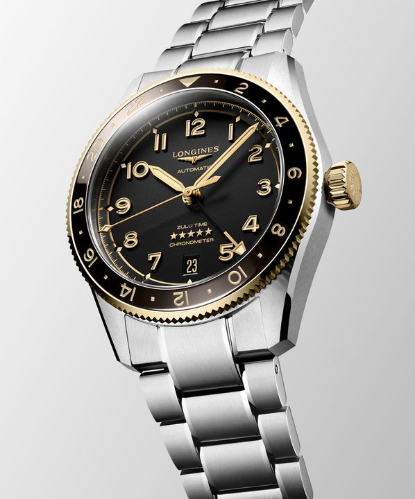 Longines SPIRIT ZULU TIME 39mm Automatic Watch L38025536 - Michael Jones Jeweller