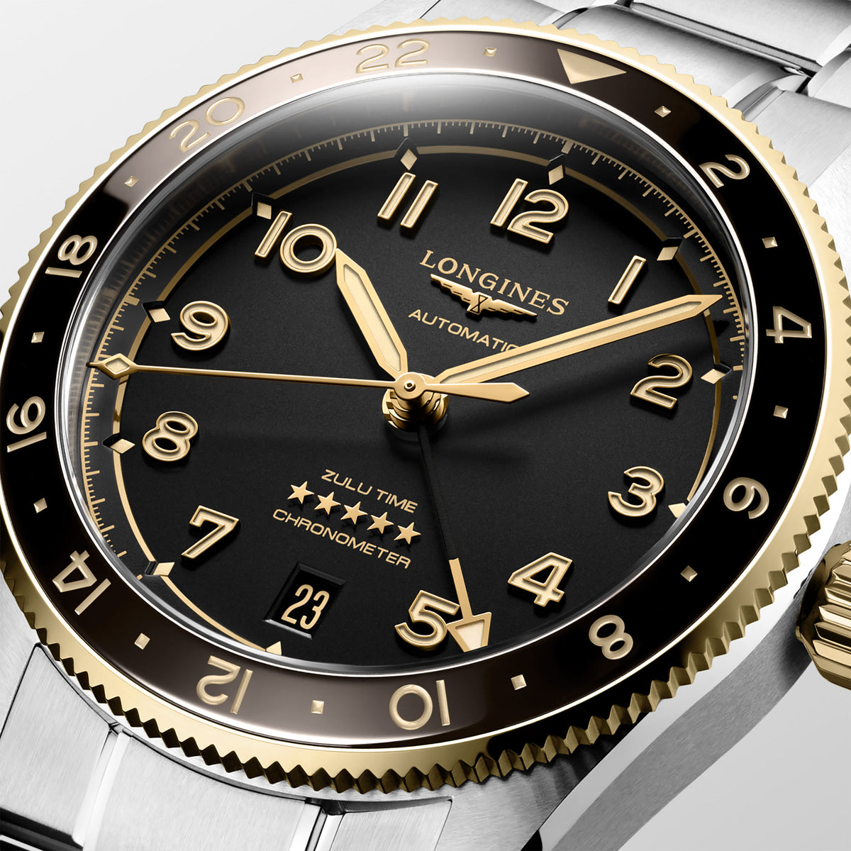 Longines SPIRIT ZULU TIME 39mm Automatic Watch L38025536 - Michael Jones Jeweller
