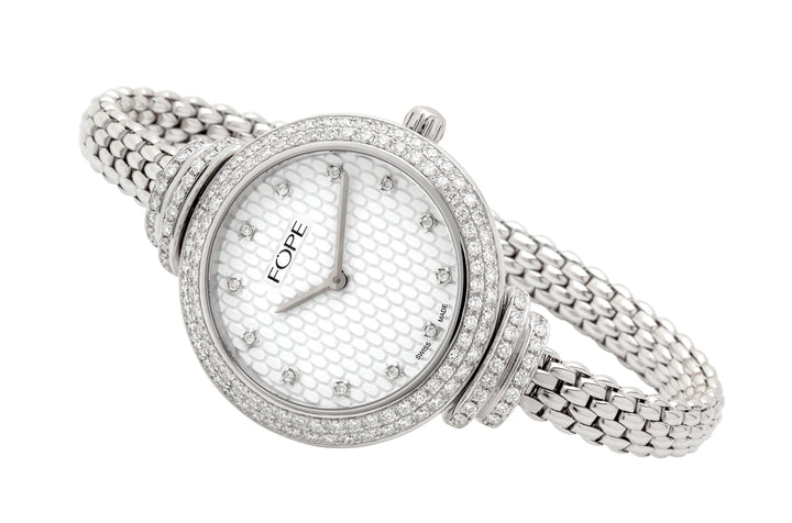 Lady FOPE 18ct White Gold 1.78ct Diamond Set Watch LF001