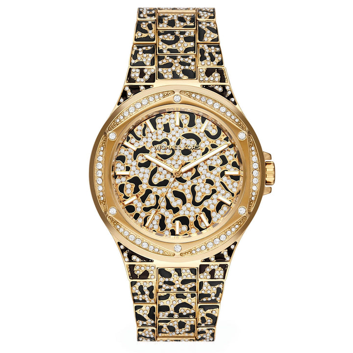 Michael Kors Lennox Oversized Leopard 43mm Quartz Watch