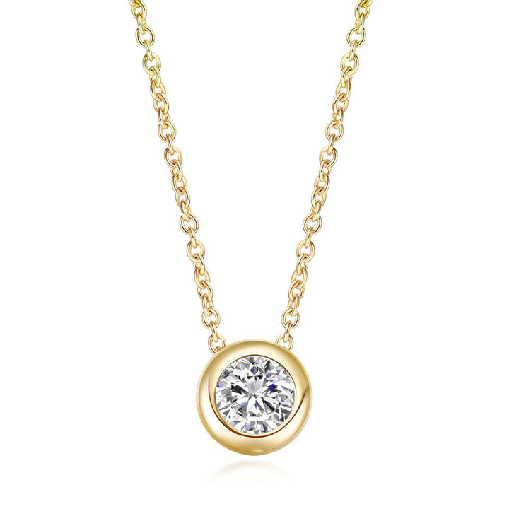 Diamond 18ct Yellow Gold Pendant - Michael Jones Jeweller