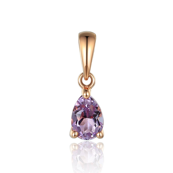 Ntinga Pink Amethyst 9ct Rose Gold Pendant - Michael Jones Jeweller