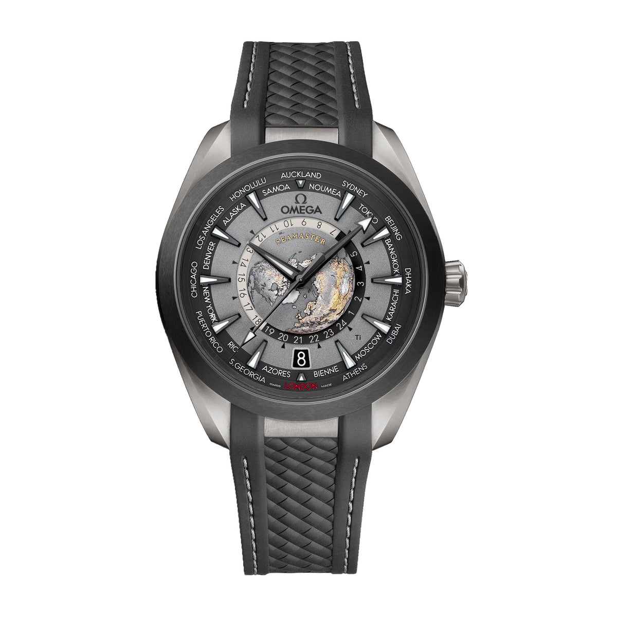 OMEGA Seamaster Aqua Terra 150m Co-Axial Master Chronometer GMT Worldtimer 43mm O22092432299001 - Michael Jones Jeweller