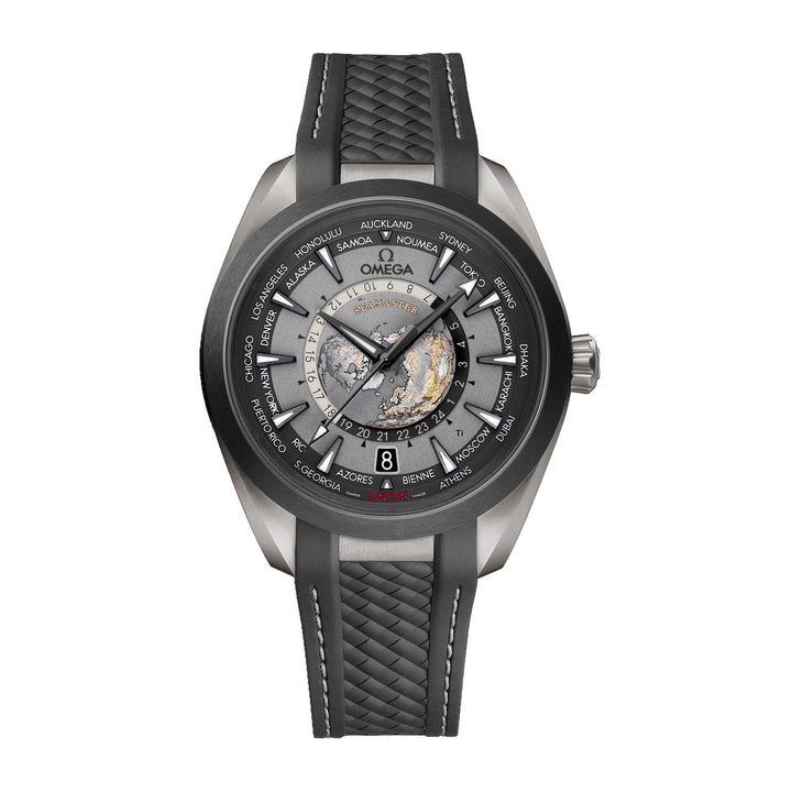 OMEGA Seamaster Aqua Terra 150m Co-Axial Master Chronometer GMT Worldtimer 43mm O22092432299001 - Michael Jones Jeweller