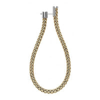 FOPE Flex'it Essentials 18ct Yellow and White Gold Oval Mesh Large Hoop Earrings - Michael Jones Jeweller