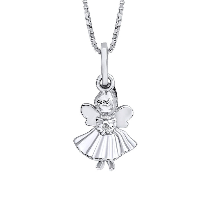 Childs D for Diamond Fairy Diamond Pendant