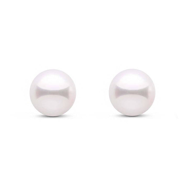 Freshwater Pearl Silver Stud Earrings 9.5mm