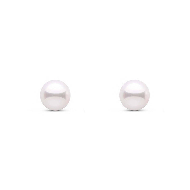 Cultured Pearl 18ct Yellow Gold Stud Earrings 6.5mm