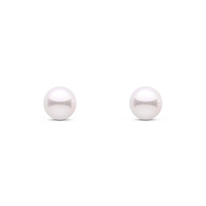 Cultured Pearl 18ct White Gold Stud Earrings 6mm - Michael Jones Jeweller