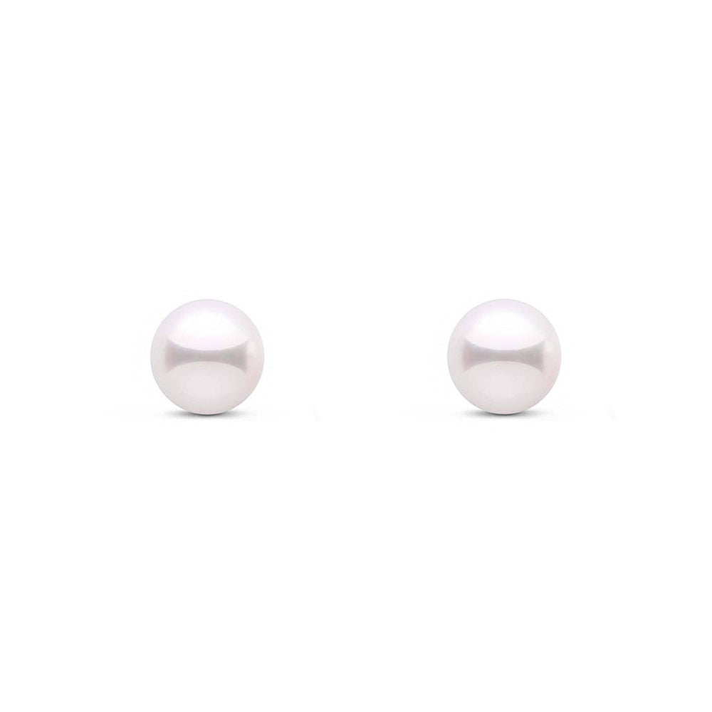 Cultured Pearl 18ct Yellow Gold Stud Earrings 5.5mm - Michael Jones Jeweller