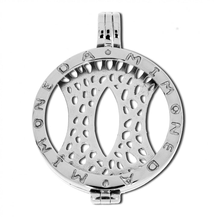 Mi Moneda Medium Silver Carrier Pendant - Michael Jones Jeweller