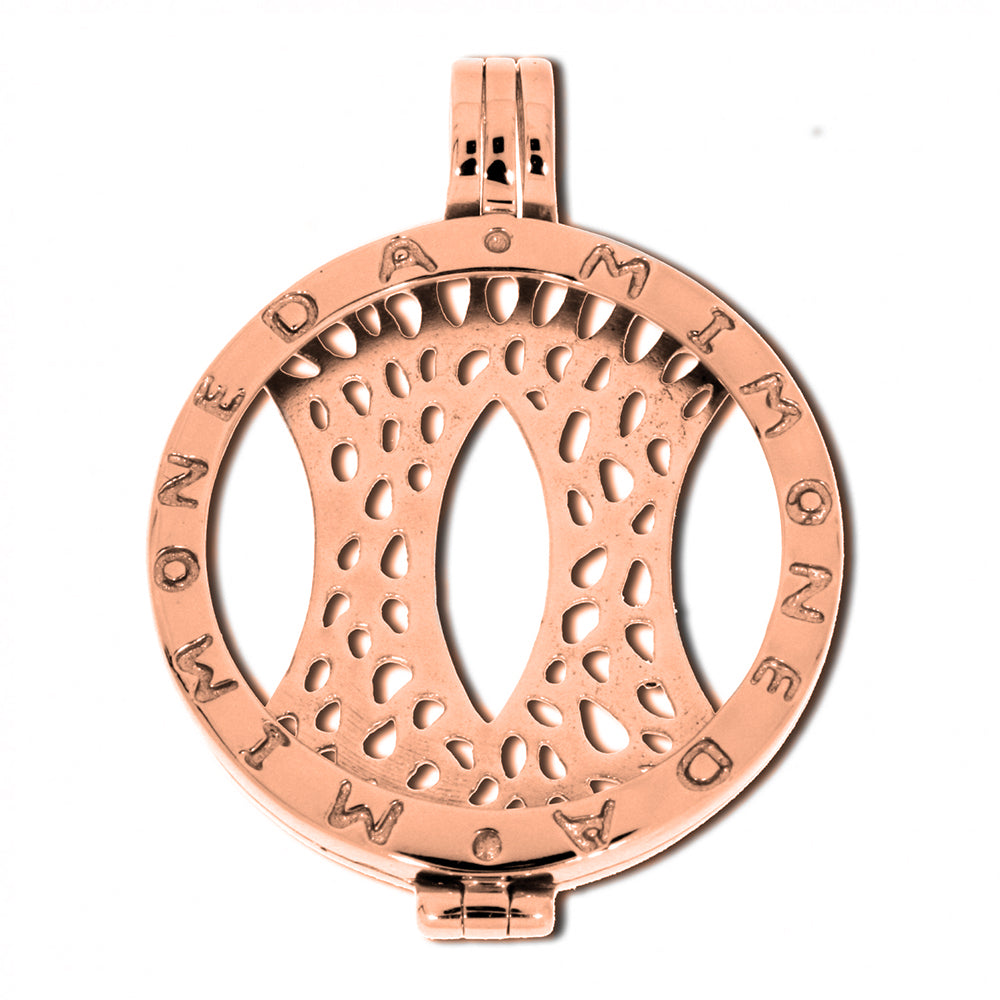 Mi Moneda Small Rose Gold Plated Pendant - Michael Jones Jeweller