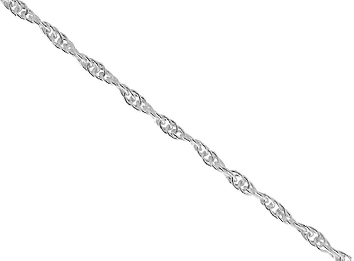 Silver 16" Prince of Wales Rope Chain