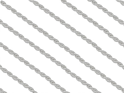 Silver 7.5 inch Rope Bracelet