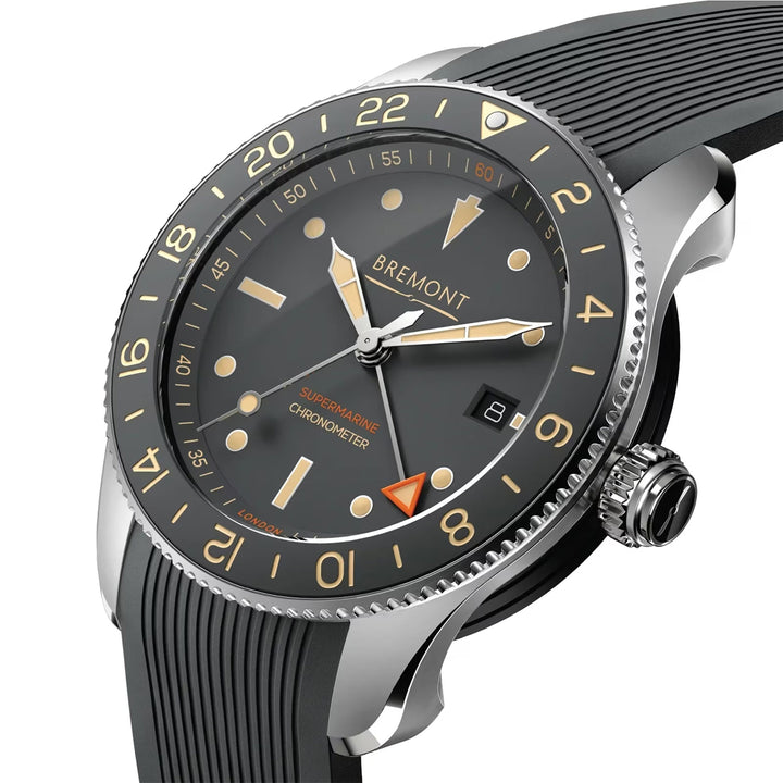Bremont Supermarine Ocean 40mm Limited Edition GMT Automatic Watch S302-GR-R-S