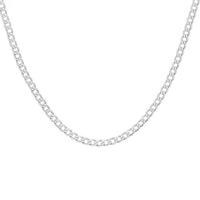 20" Sterling Silver Octagonal Curb Link Necklace - Michael Jones Jeweller