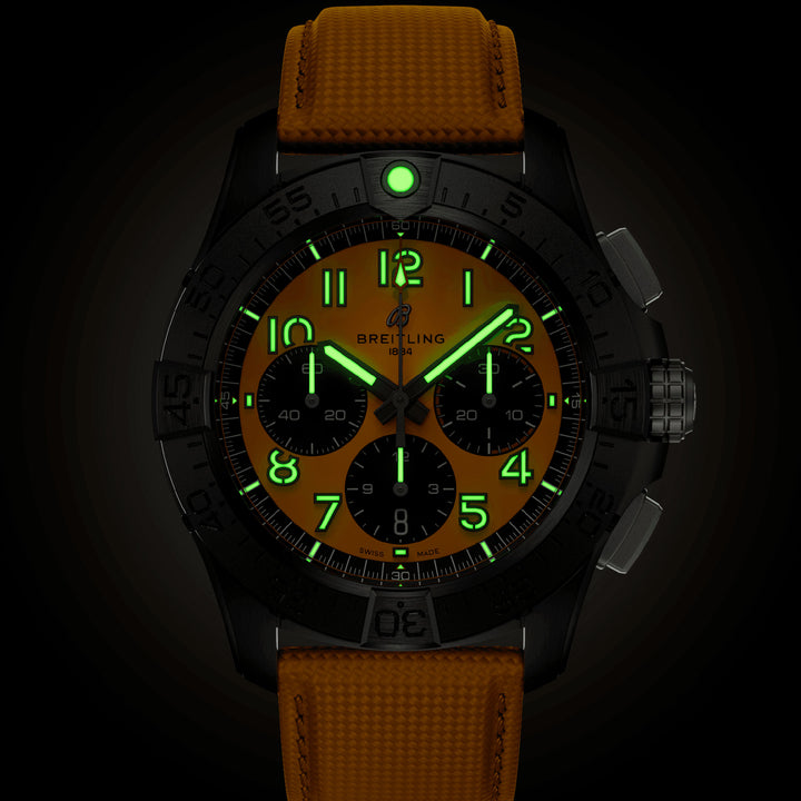 Breitling Avenger B01 Night Mission Chronograph 44mm Automatic Watch SB0147101I1X1
