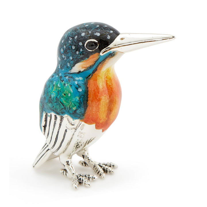 Saturno Silver Enamel Kingfisher ST304-2