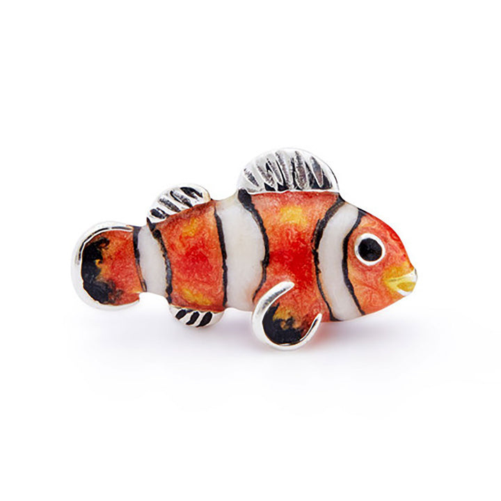 Saturno Silver Enamel Nemo Fish Small ST469
