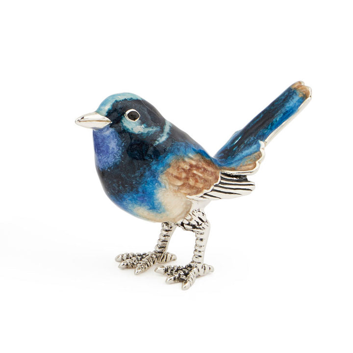 Saturno by Francis Howard Silver Enamel Bluebird ST603-2
