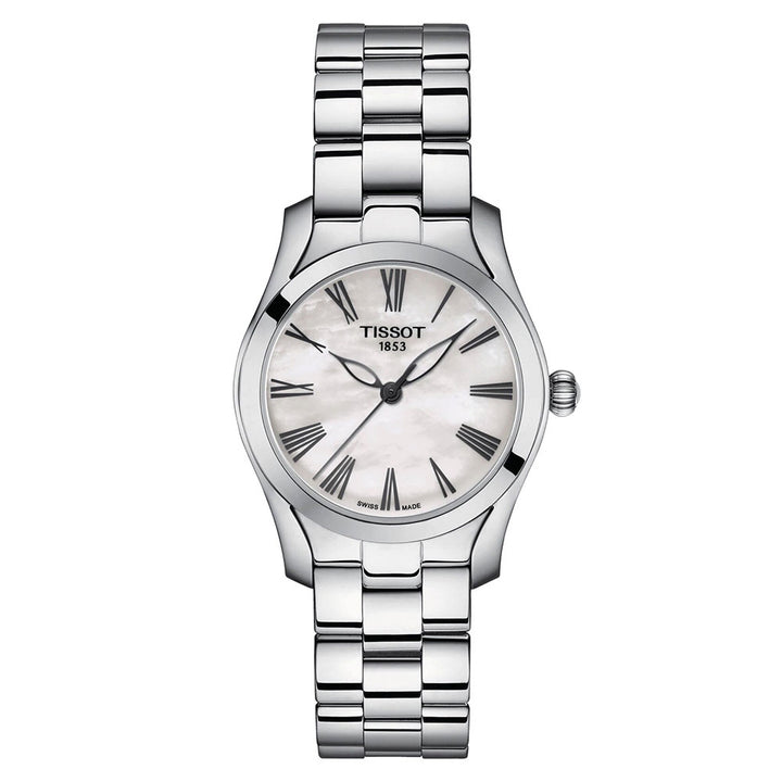 Tissot T-Wave Steel and White Mother of Pearl Watch T1122101111300