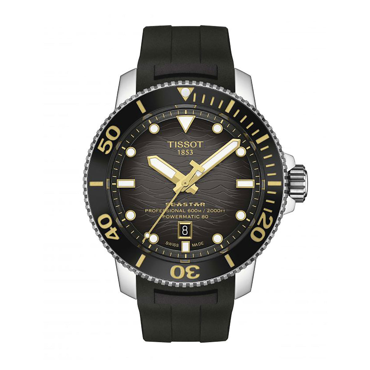 Tissot Seastar 2000 Professional Powermatic 80 Automatic Watch T1206071744101 - Michael Jones Jeweller