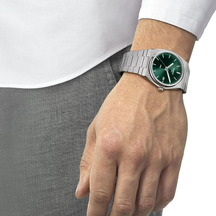 Tissot PRX Green Quartz Watch T1374101109100