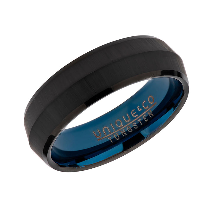 Unique & Co Black Tungsten Carbide 7mm Ring