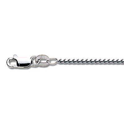 16 Inch Franco 9ct White Gold Chain - Michael Jones Jeweller