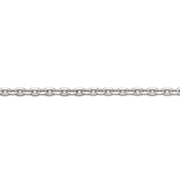 9ct White Gold 0.8mm Belcher Link Chain 18 Inches - Michael Jones Jeweller