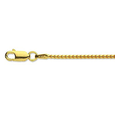 18ct Yellow Gold 18 Inch Franco Chain