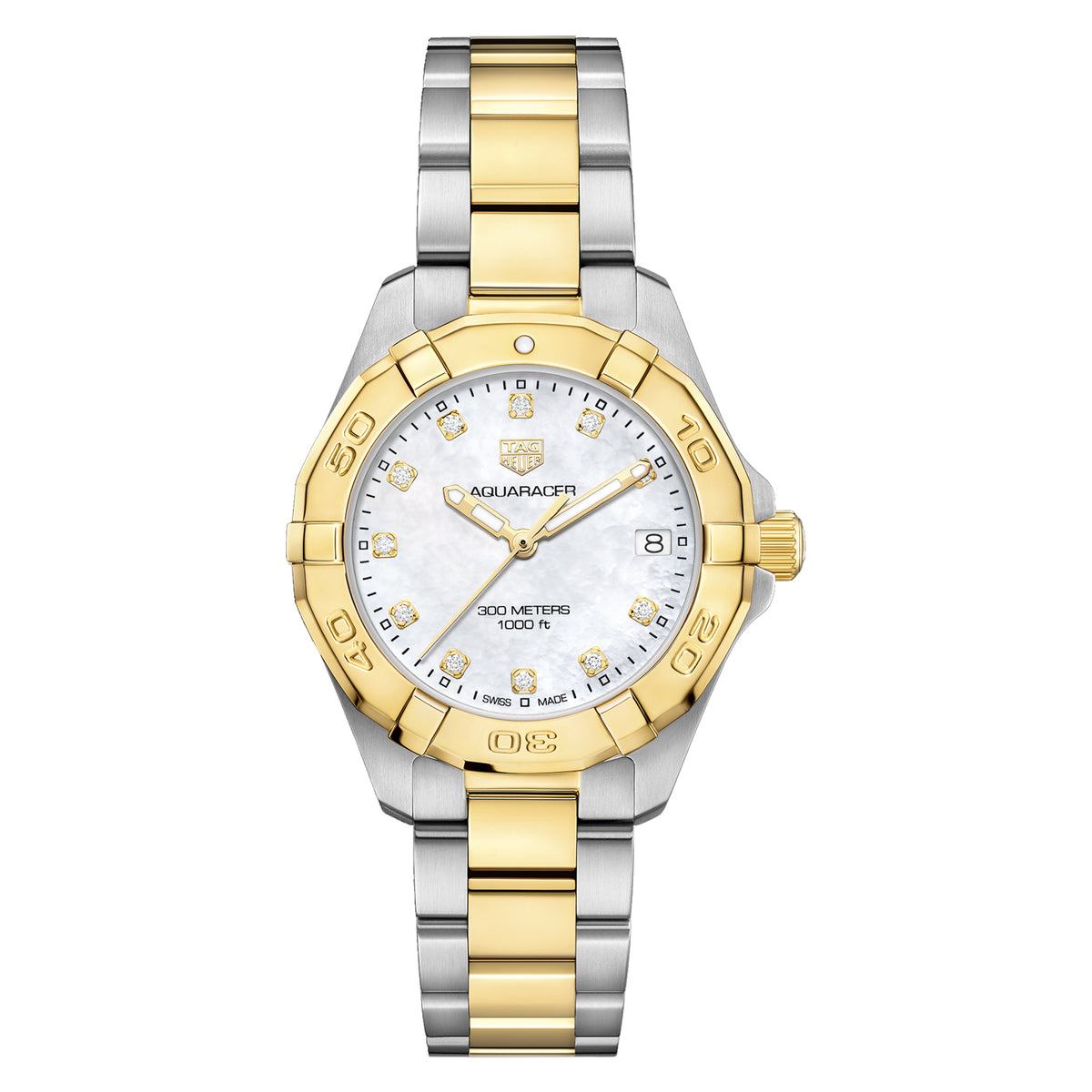 TAG Heuer Aquaracer 32mm 300M Mother of Pearl Quartz Watch WBD1322.BB0320 - Michael Jones Jeweller