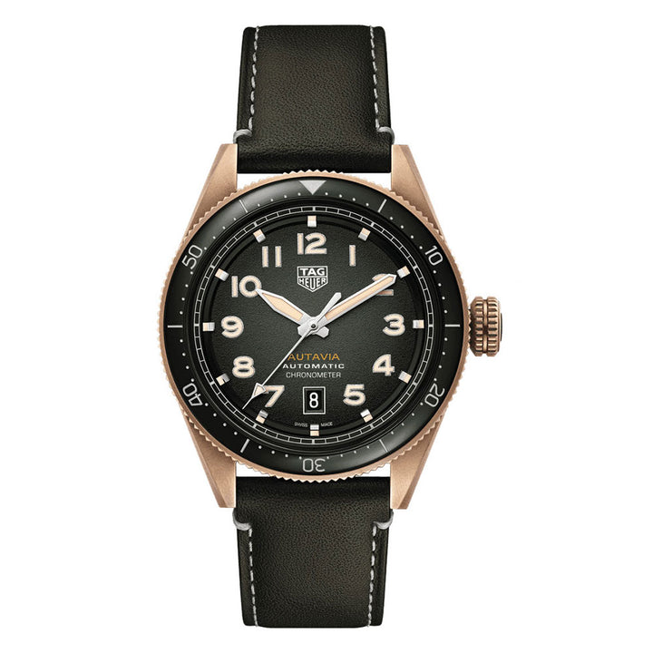 TAG Heuer Autavia 42mm 100m Automatic Watch WBE5190.FC8268 - Michael Jones Jeweller