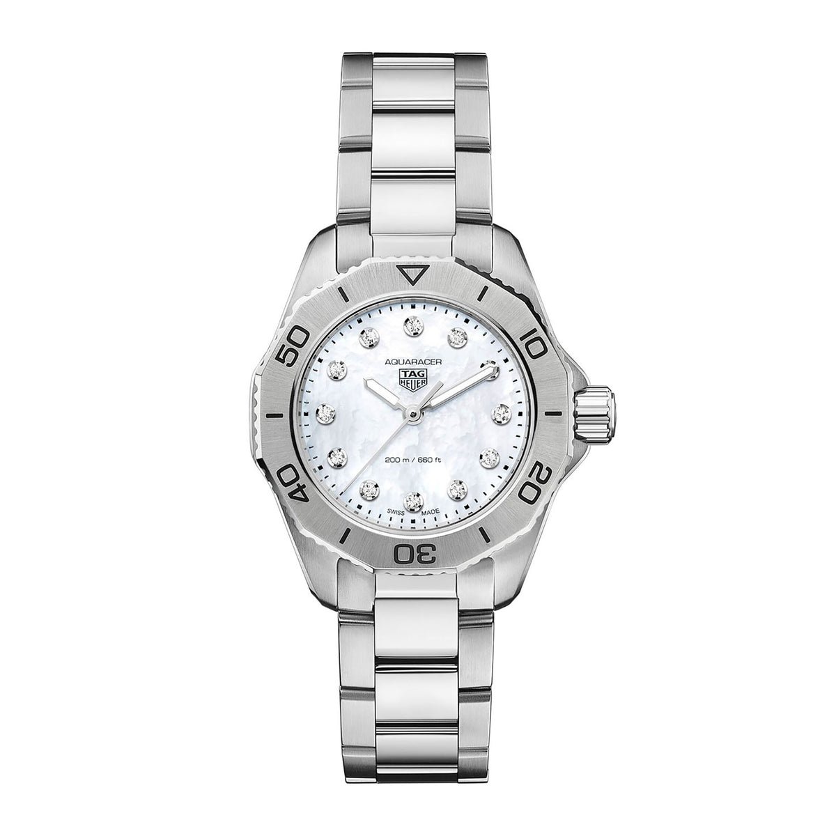 TAG Heuer Aquaracer Professional 30mm 200m Diamond Set Quartz Watch WBP1416.BA0622 - Michael Jones Jeweller