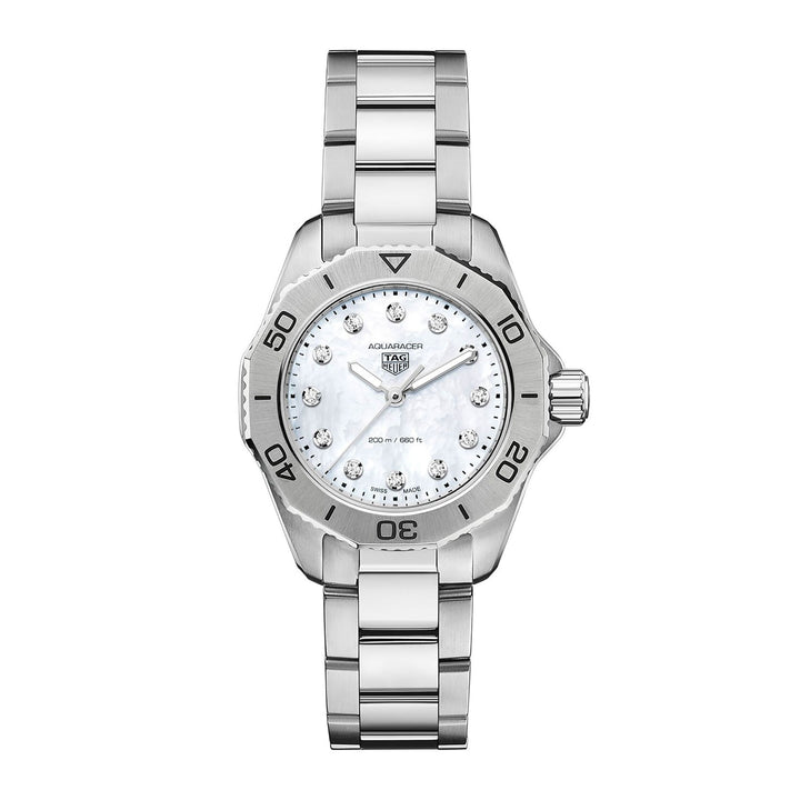TAG Heuer Aquaracer Professional 30mm 200m Diamond Set Quartz Watch WBP1416.BA0622 - Michael Jones Jeweller
